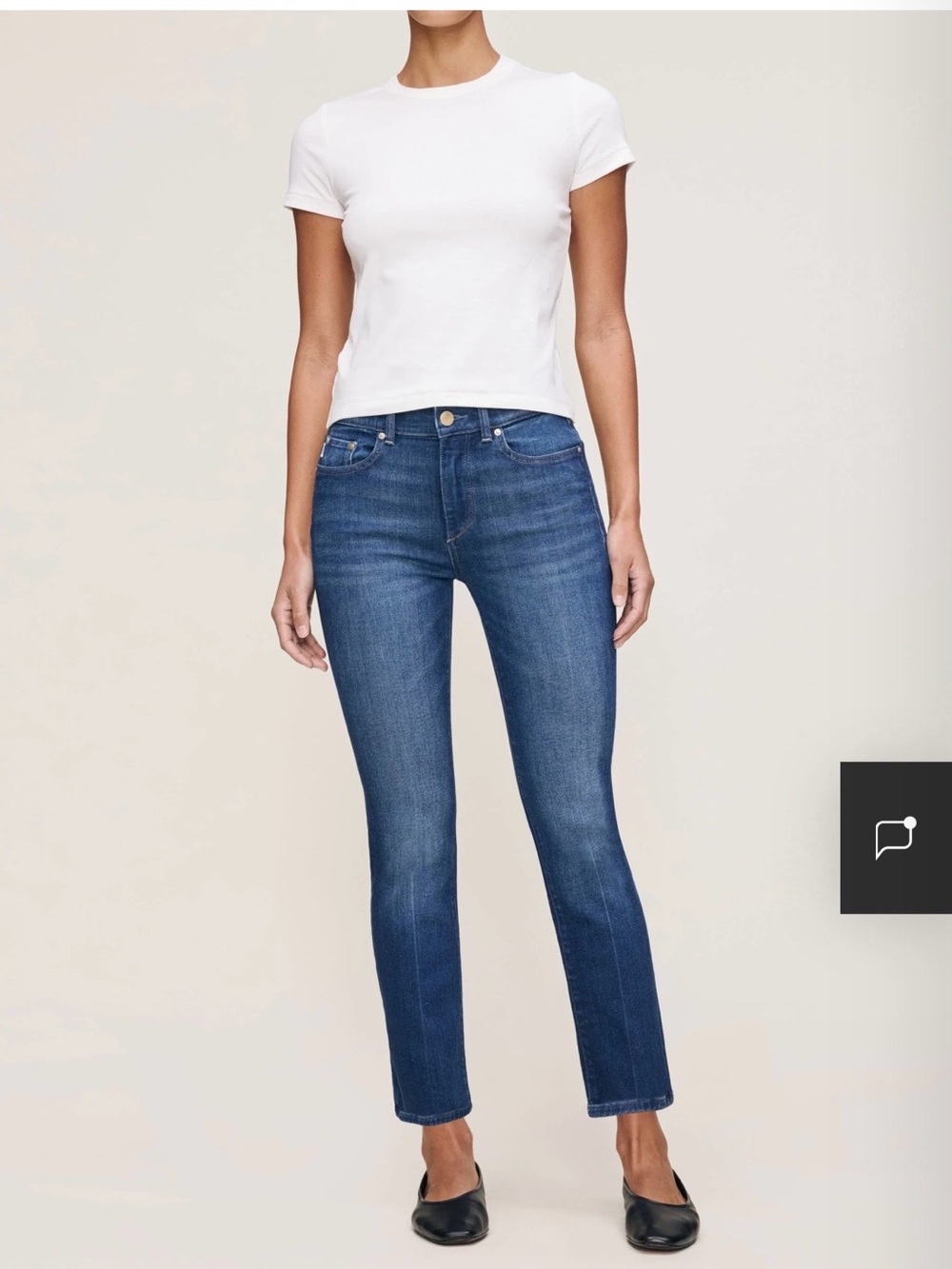 DL1961 Mara Instasculpt Straight Ankle  Denim Size 28 Waist 15.5 with stretch